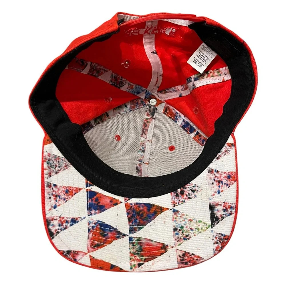 Nike x Neckface Adjustable Red Blue Snapback Hat Cap RARE Nike Neckface - Picture 4 of 5